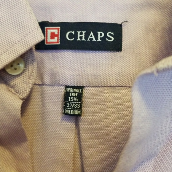 Chaps Lavender Dress Shirt. Button Down. Worn Once - Picture 2 of 3